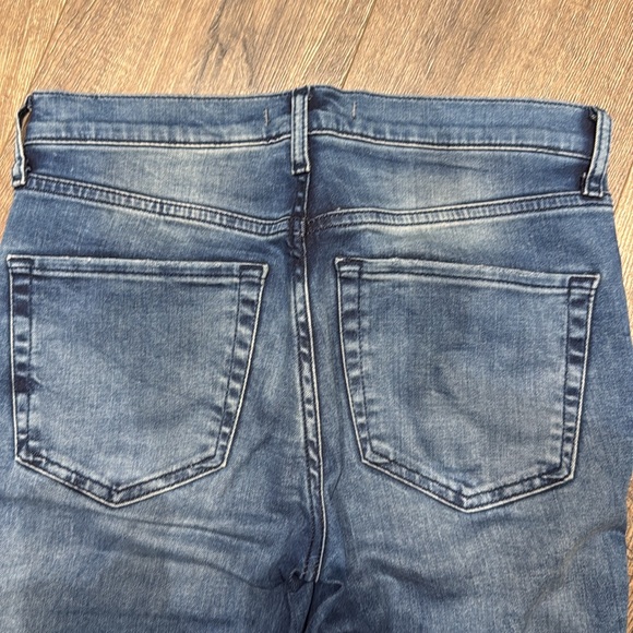 Free People Busted Knee Skinny Jeans Turquoise - Picture 8 of 9